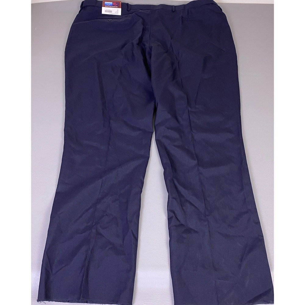 Vintage Louis Martin Dress Pants Women's Plus 34 Navy Blue Wool Blend Water NEW - Picture 12 of 13